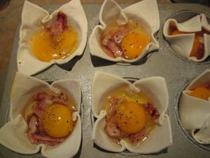 Egg and Bacon Pies