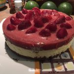 chocolate strawberry cheesecake