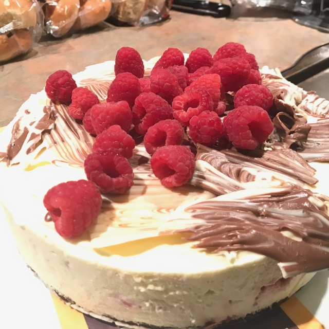 Hidden Raspberry Cheesecake